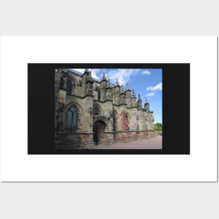 Rosslyn Chapel, Roslin, Scotland (Side Elevation) Posters and Art